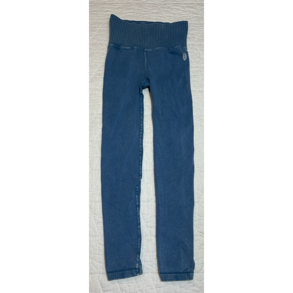 Free People Movement High-Rise Good Karma Leggings blue women size small - Picture 1 of 6